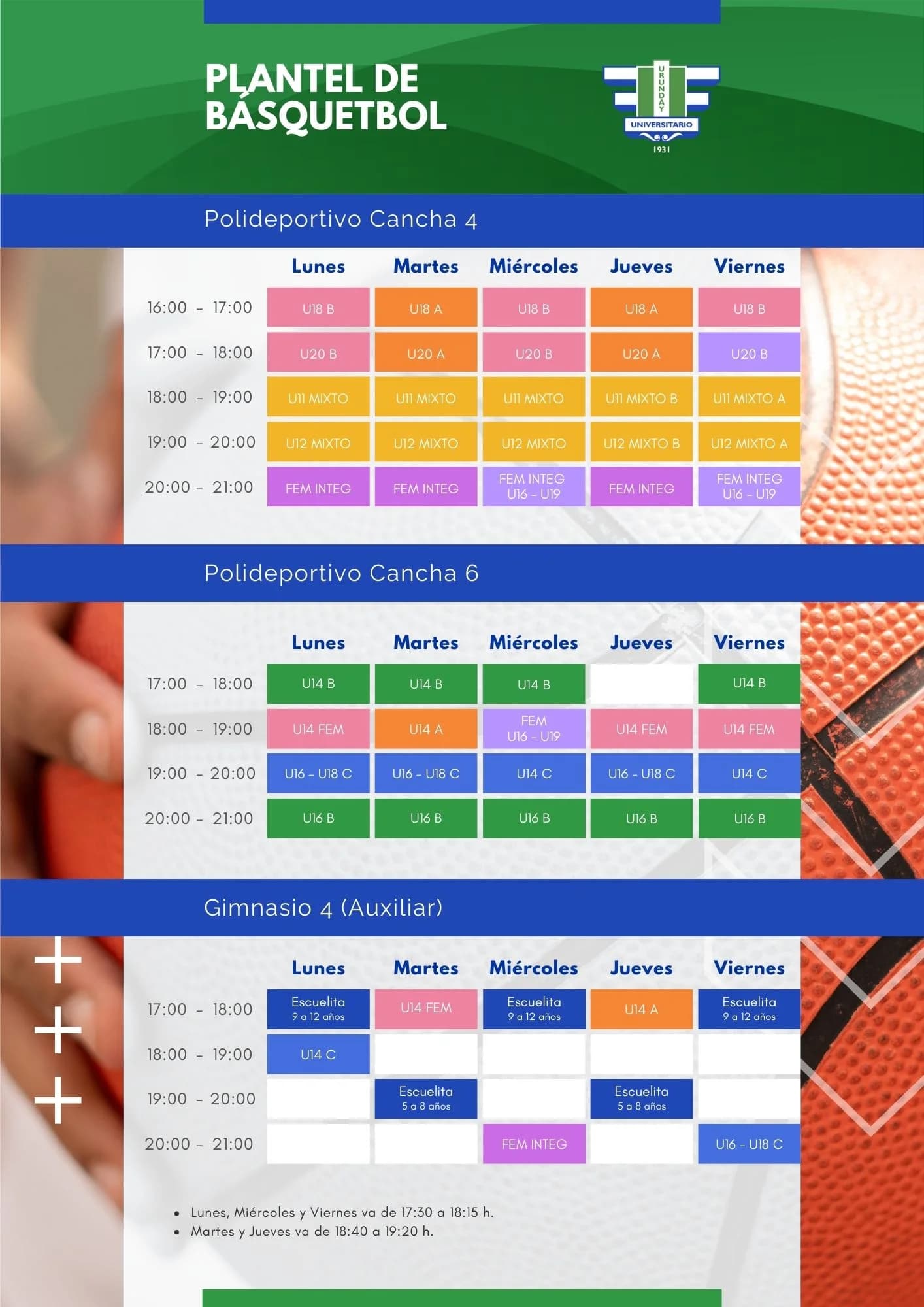 Horarios 9